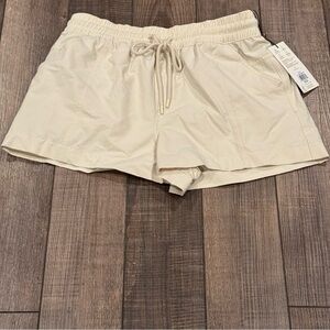 CALIA Women's High Waisted Utility Board Short Light Sand Medium New UPF50+